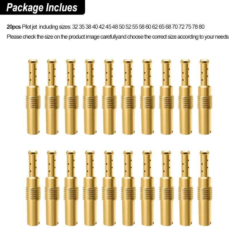 Strongthium Pilot Slow Jet Kit for Nibbi Keihin FCR-MX PE PJ PWK Carburetors N424-21 - Image 3